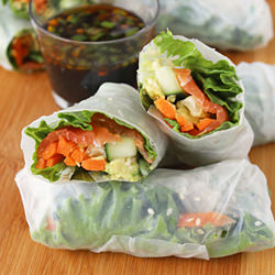 Salmon Fresh Rolls - Recipe photo by onceuponacuttingboard