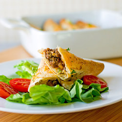 Cheeseburger Taquitos - Recipe photo by The Midnight Baker