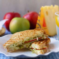 Grilled Cheese with Apple Slaw - Recipe photo by penthousekitchen