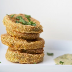 Fried Green Tomatoes with Remoulade - Recipe photo by serenagoh