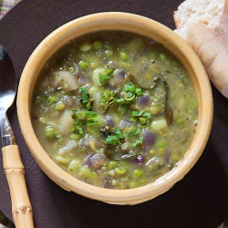 Broad Bean Soup with Tarragon - Recipe photo by SippitySup