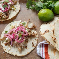Carnitas Tacos with Pickled Onions - Recipe photo by sharedappetite