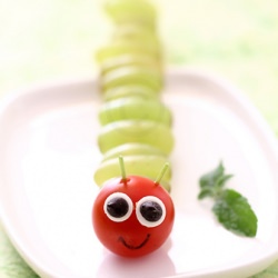 Caterpillar on Stick - Recipe photo by Littlefoodjunction