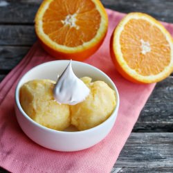 Easy Orange Sherbet - Recipe photo by noyomoco