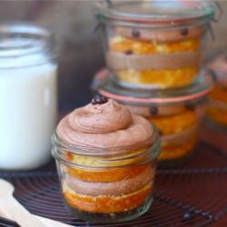 Vanilla Bean Mocha Jar Cupcakes - Recipe photo by theseasidebaker