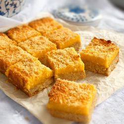 Lemon Curd Coconut Bars - Recipe photo by mookiesbaker