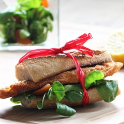 Sandwich de Milanesa - Recipe photo by coukine