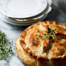 Spring Veggie Pot Pie - Recipe photo by Feasting at Home