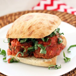 Sausage & Goat Cheese Meatball Subs - Recipe photo by kitchenette