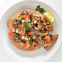 Mediterranean Pizza - Recipe photo by Sweet Hersey Living