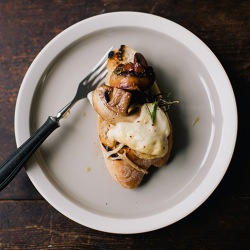 Fried Mozzarella with Champignons - Recipe photo by what should i eat for breakfast today