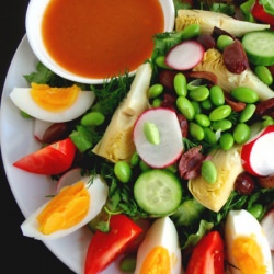Vegetarian "Nicoise" Salad - Recipe photo by gumshoe