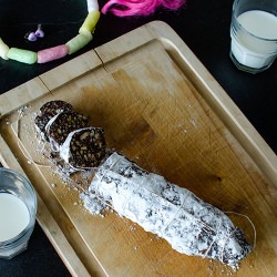 Chocolate Salami - Recipe photo by Pennaeforchetta