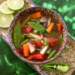Thai Vegetable Soup for Songkran - Recipe photo by BitterSweet