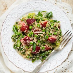 Warm Spring Salad - Recipe photo by ohsheglows