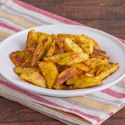 Crispy Indian Spiced Potato Wedges - Recipe photo by jocooks
