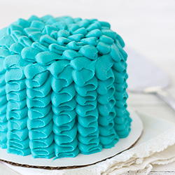 Mini Vanilla Bean Ruffle Cakes - Recipe photo by brighteyedbaker