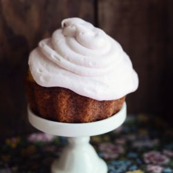 Cupcake with Pink Lemonade Frosting - Recipe photo by CelebratingEverydayLife