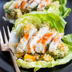 Tropical Quinoa Lettuce Wraps - Recipe photo by simplyquinoa