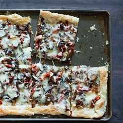 Caramelized Onion & Mushroom Tart - Recipe photo by Now Stir It Up