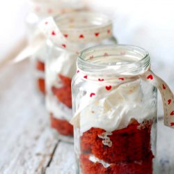 Red Velvet Cupcakes in a Jar - Recipe photo by Martinus