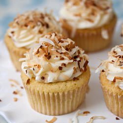Coconut Cupcakes - Recipe photo by tideandthyme