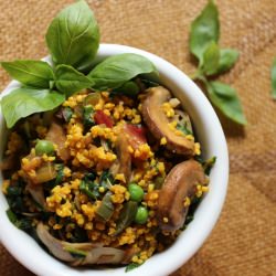 Paella-Style Millet Sauté - Recipe photo by leafparade