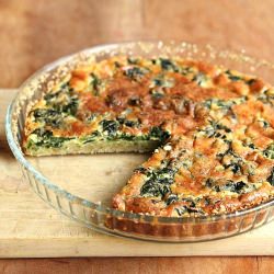 Spinach Quiche with Buckwheat - Recipe photo by growntocook