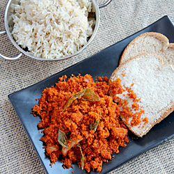 Deviled Coconut Sambol - Recipe photo by Kitchen Simmer
