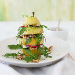 Pear Arugula Salad with Walnuts - Recipe photo by cooking melangery