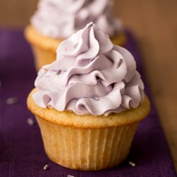 Lavender Cupcakes - Recipe photo by cooking classy
