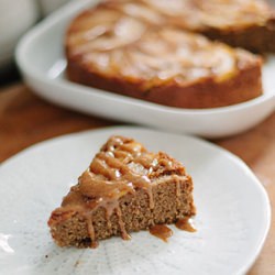 Caramelized Apple Upside Down Cake - Recipe photo by honey and brie
