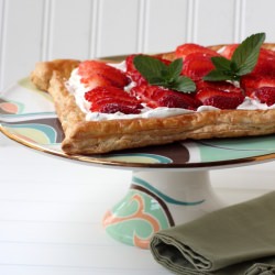 Basil Cream and Strawberry Tart - Recipe photo by PintSizedBaker