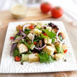 Untraditional Panzanella Salad - Recipe photo by cookingandbeer