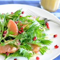 Arugula/Mizuna and Grapefruit Salad - Recipe photo by Inner Harmony Nutrition