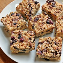 Trail Mix Rice Crispy Bars - Recipe photo by thenutritionalepiphany
