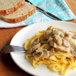 Steak with Mushroom Sauce - Recipe photo by Vonzi