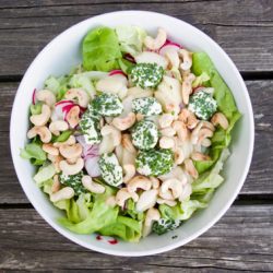 Radish Salad with Goat Cheese - Recipe photo by LeGourmandBelge