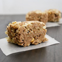 Protein Bar Rice Krispy Treats - Recipe photo by mallowandco