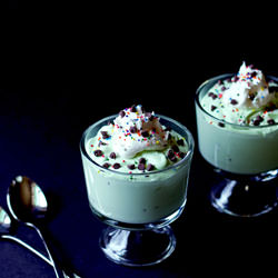 Mint Chocolate Chip Mousse - Recipe photo by The Midnight Baker