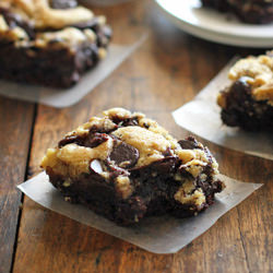 Chocolate Chip Cookie Brownies - Recipe photo by pinchofyum