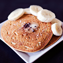 Lemon Chickpea Cornmeal Pancakes - Recipe photo by calmmindbusybody