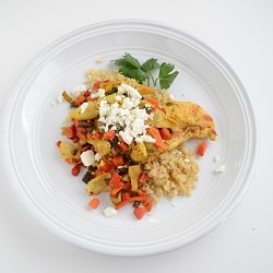 Mediterranean Skillet Chicken - Recipe photo by Sweet Hersey Living