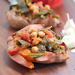 Collard Greens Stuffed Sweet Potato - Recipe photo by busyinbrooklyn