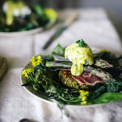 Quinoa Nettle Cakes - Recipe photo by localmilk