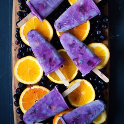 Blueberry & Orange Icy Pops - Recipe photo by twoloves