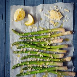 Olive Oil Lemon Parmesan Asparagus - Recipe photo by twoloves