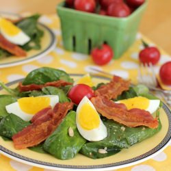 Bacon and Egg Spinach Salad - Recipe photo by kitchen frau