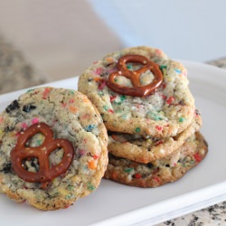 Oreo Birthday Cake Pretzel Cookies - Recipe photo by TheBrassHalo