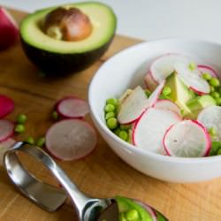 Avocado Radish Sweet Pea Salad - Recipe photo by Malgosia